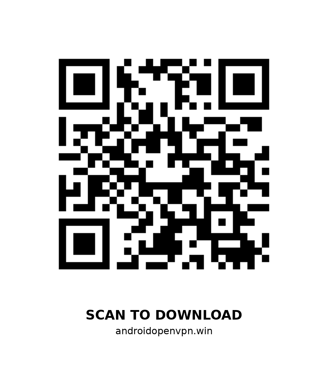 QR code to install Android OpenVPN app